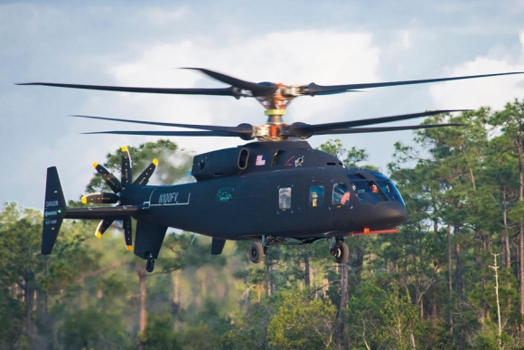 Экспериментальный скоростной вертолет комбинированной схемы с соосным несущим винтом Sikorsky/Boeing SB-1 впервые поднялся в воздух 21 марта 2019 г. Фото: Sikorsky